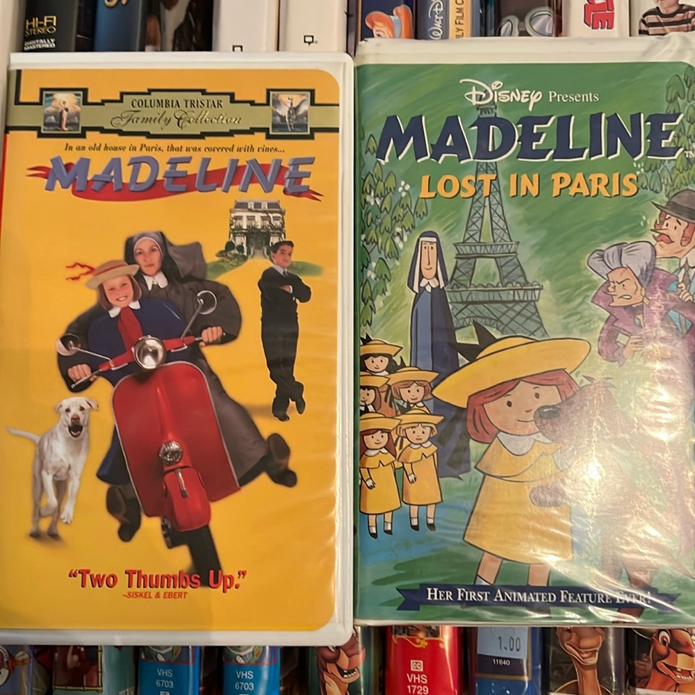Madeline Lost in Paris and Madeline VHS
